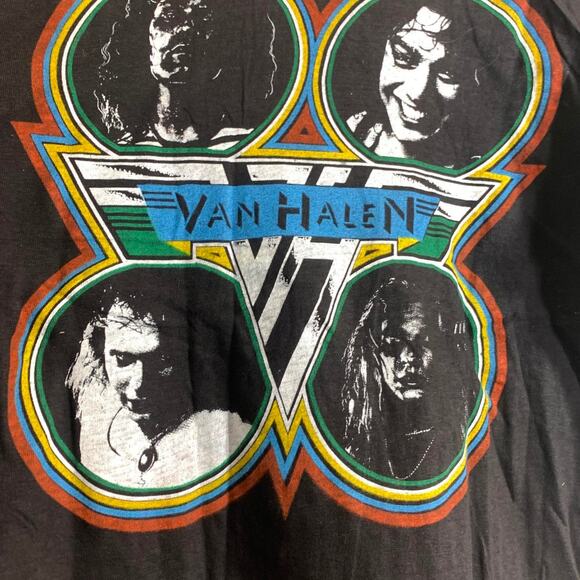 vintage 1979 VAN HALEN Tour double sided single stitch graphic tee shirt LARGE - Picture 8 of 8